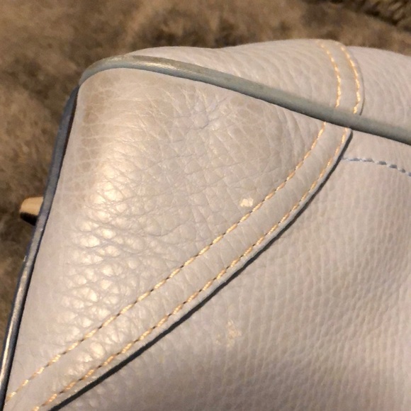 Light Blue Coach Leather Purse - Picture 6 of 8